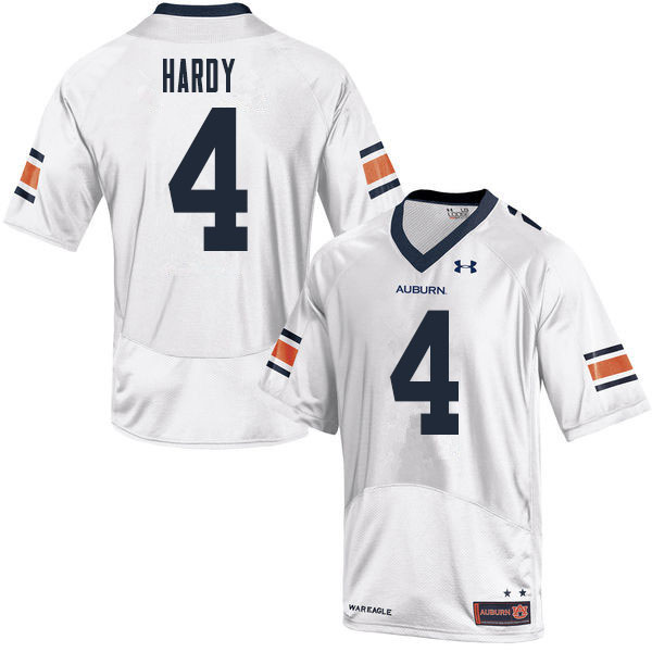 Men #4 Jay Hardy Auburn Tigers College Football Jerseys Sale-White